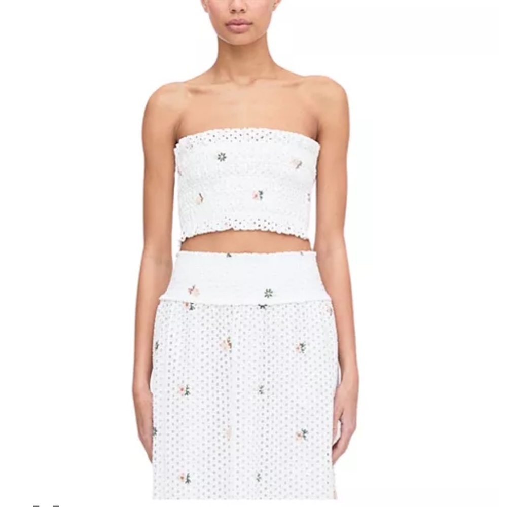 Hill House Home June Nap Top In White Daisy Eyelet NWT